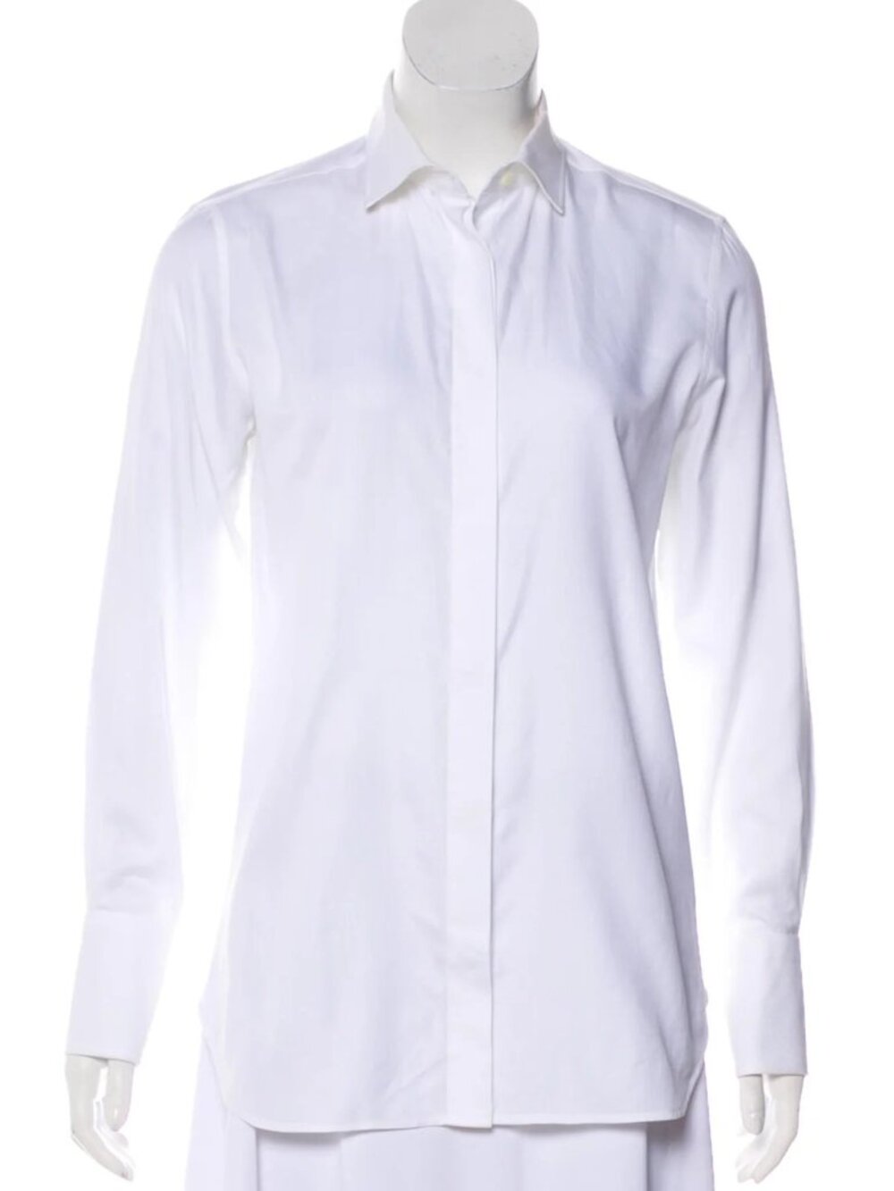 VALENTINO WHITE BUTTON-DOWN DRESS OXFORD SHIRT SIZE 6 US